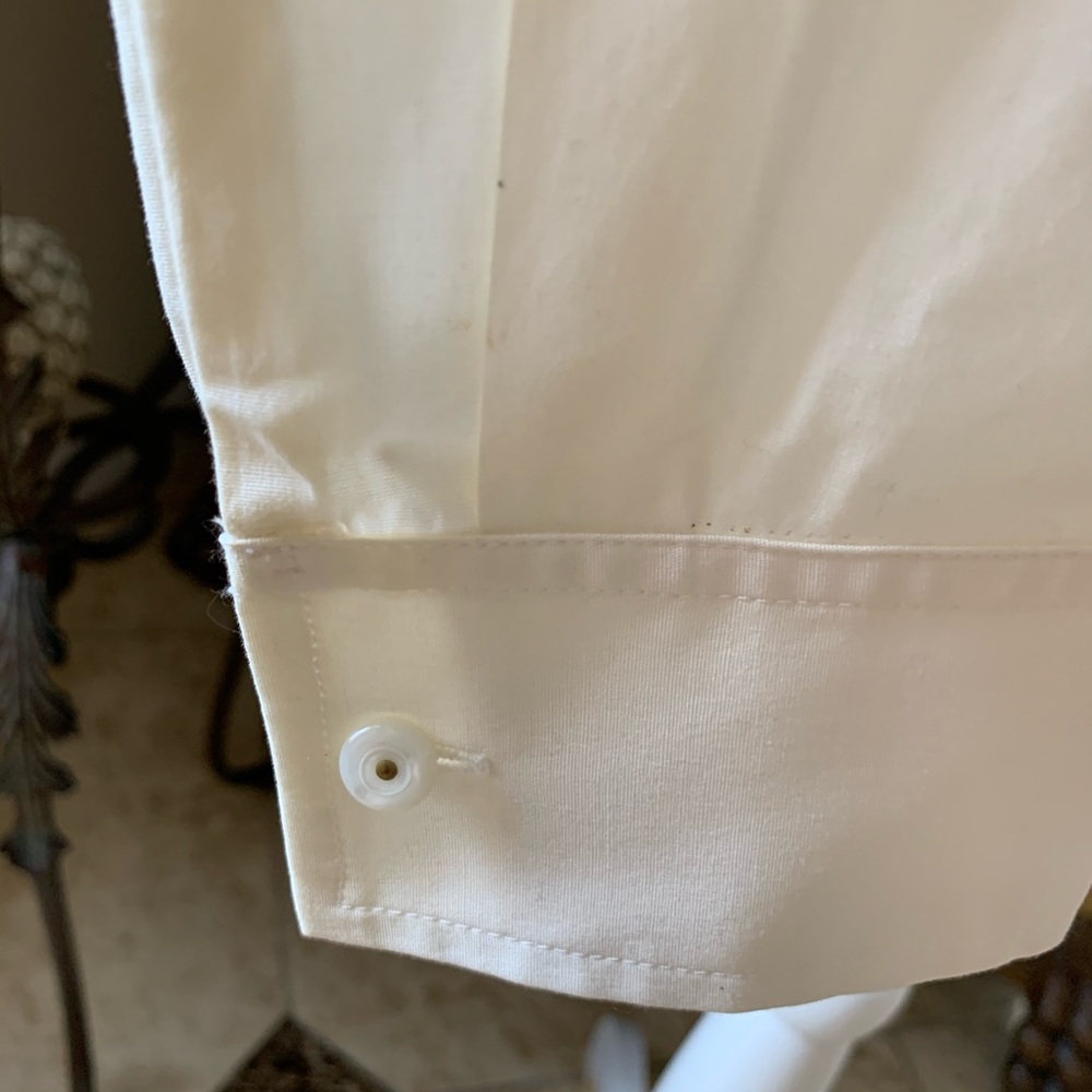 Jones New York Signature White Button Down Blouse - Picture 2 of 5